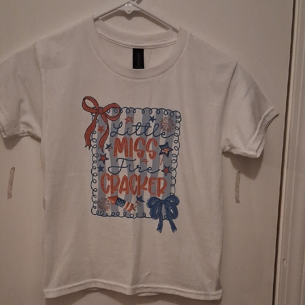 Gildan Kids T-Shirt with Red and Blue Design